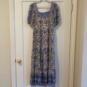 Spell & The Gypsy Paisley Puff Sleeve Maxi